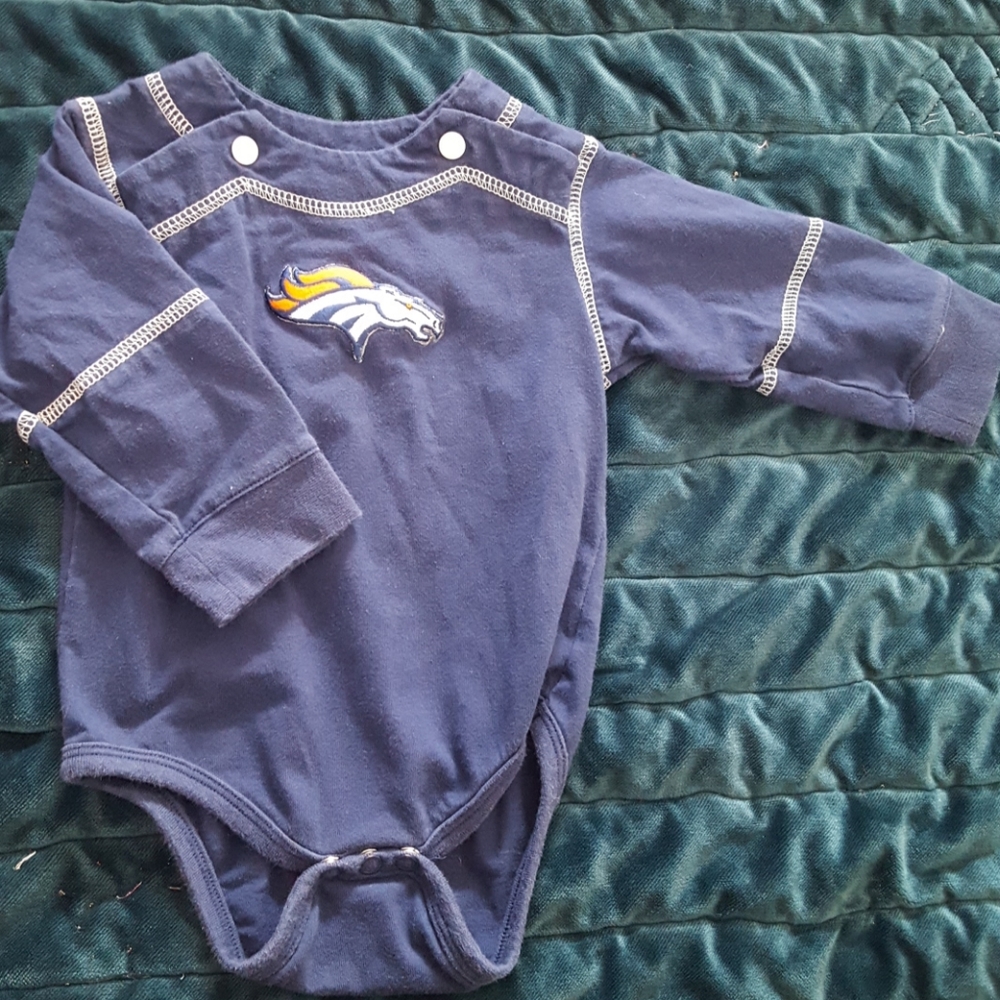 Broncos long sleeve onesie